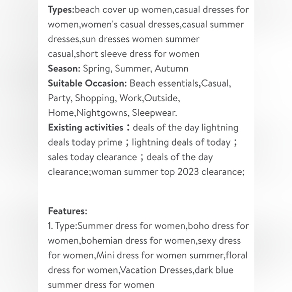 Women's Pink Boho Floral Sundress NWT Multicolored 1 Tier Adjustable Straps - Picture 5 of 9